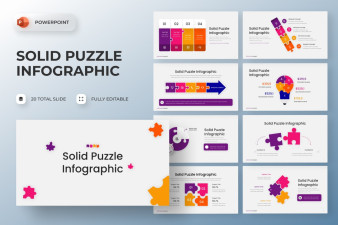Puzzle Infographics PowerPoint Template